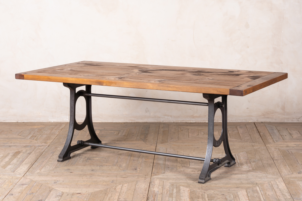 detroit cast iron dining table